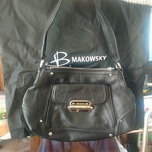NWOT B Makowsky leather handbag